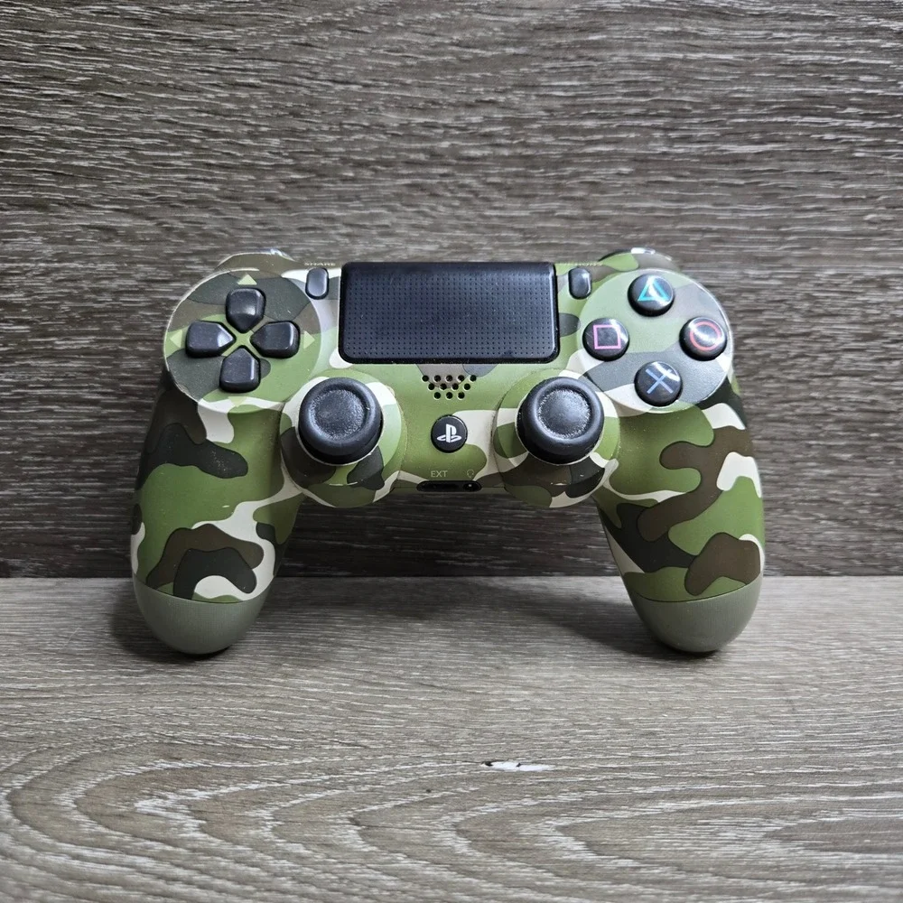 Sony PS4 DualShock 4 Wireless Controller CUH-ZCT2U Green Camouflage Tested
